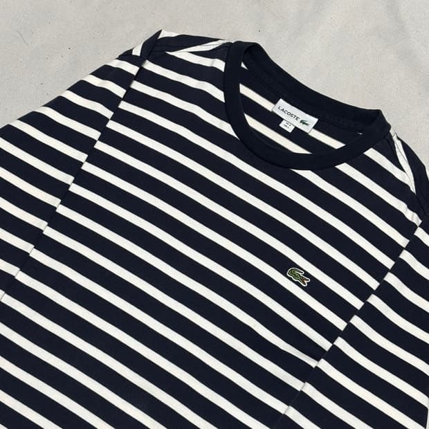 L 라코스테 줄무늬 티셔츠