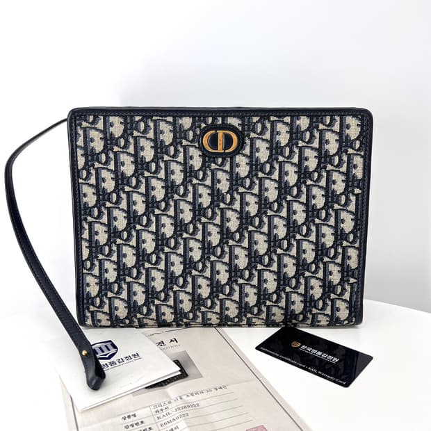 디올 오블리크 30 몽테인 자카드 파우치 클러치백 (S2107UTZQ)