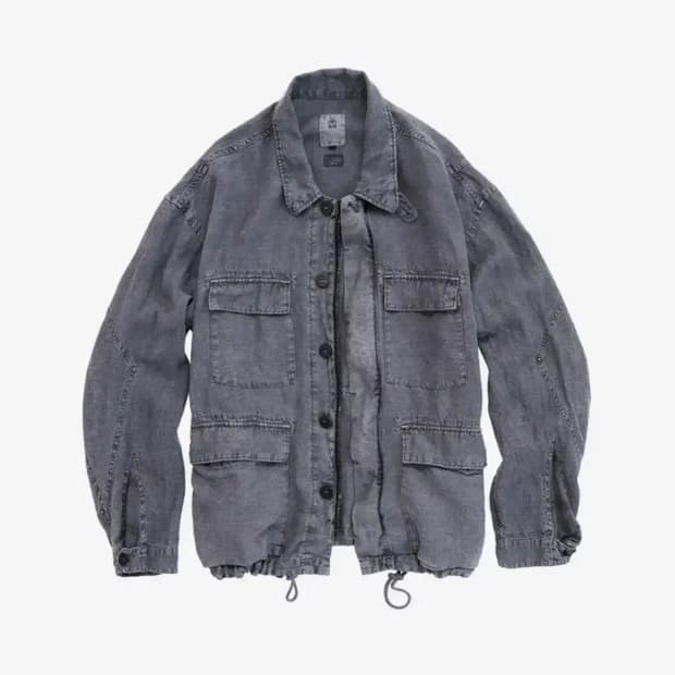 폴리테루 린넨 필드 자켓 (2)