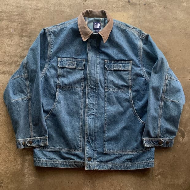 올드 갭 데님 워크 코트