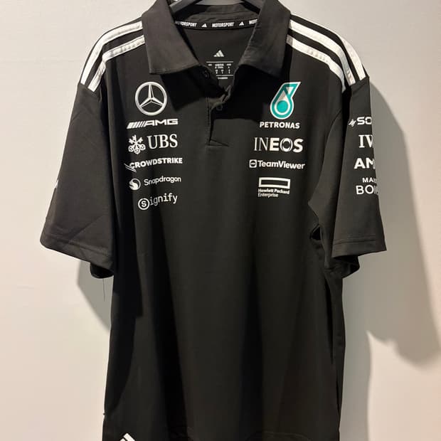 F1 25 메르세데스 드라이버 폴로 셔츠 유니폼