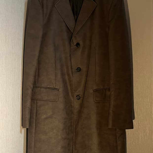 repos 에코 레더 브라운 가죽 자켓