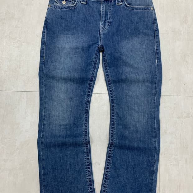 트루릴리전 와이드 부츠컷 데님 팬츠 #656