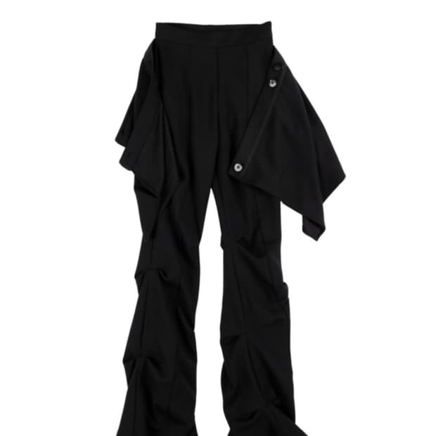 오호스 랩오버 턱팬츠 스커트팬츠