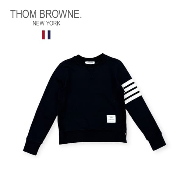 톰브라운 클래식 크루넥 맨투맨