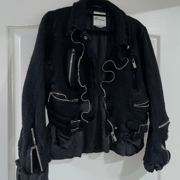 꼼데가르송 느와 케이 니노미야 울 자켓