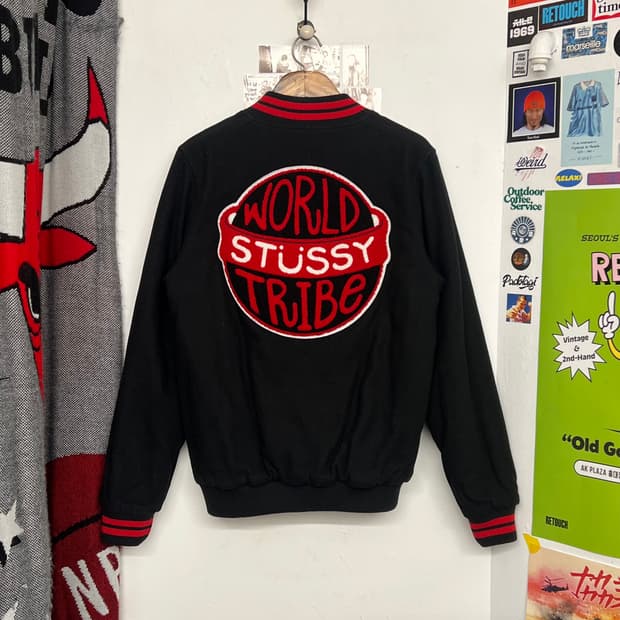 스투시 35주년 기념 바시티 자켓