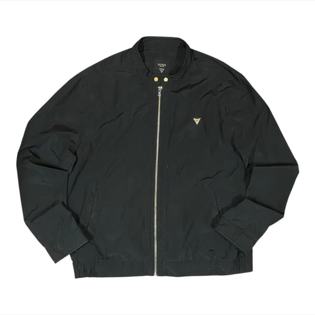 (바배) 게스 은장 로고 블루종 