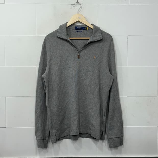 폴로 반집업 니트M