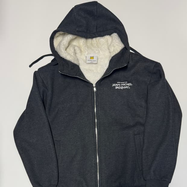 장미쉘바스키아 x 클라이드 앤 보아털 후드집업 L