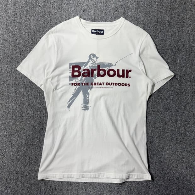 BARBOUR 티셔츠 화이트 ( M/OLD-7613 )