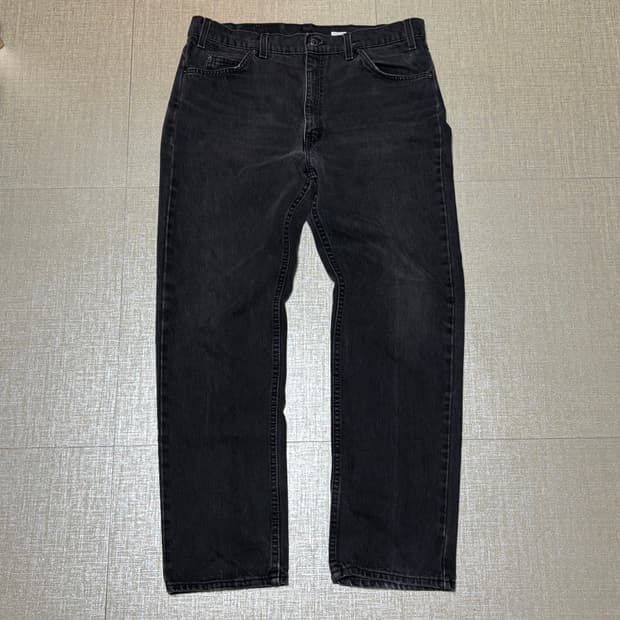 90s USA🇺🇸 리바이스 505 오렌지 탭 블랙 흑청