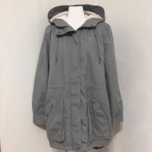 아디다스 보아털 그레이 야상 L