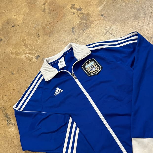 아디다스 아르헨티나 블루 트랙탑 져지