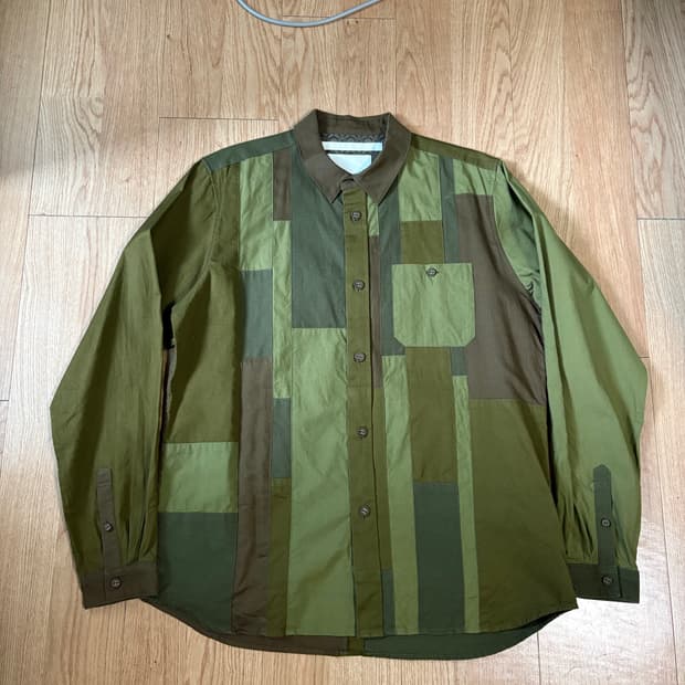 화이트마운티니어링 패치워크 셔츠