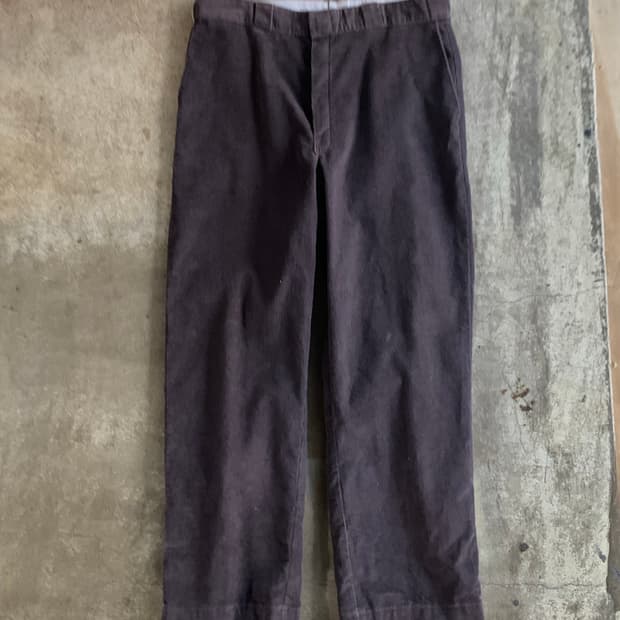 80s 디키즈 코듀로이 워크팬츠 브라운