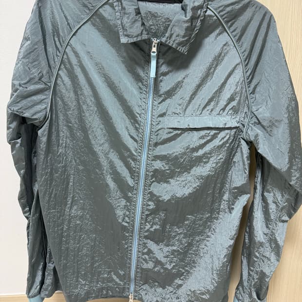 스톤아일랜드 22SS 나일론메탈 바람막이 아쿠아 M