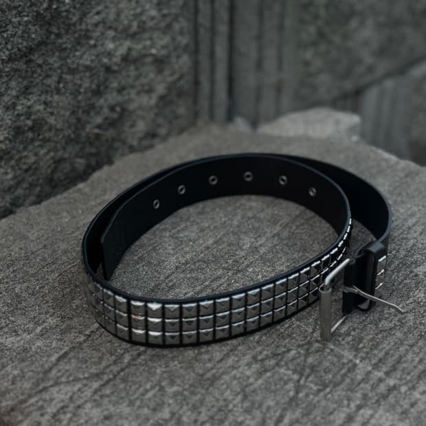 Black Studded Belt