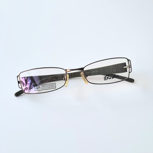 데드스탁 빈티지 슬림 사각 긱시크 콤비 안경테