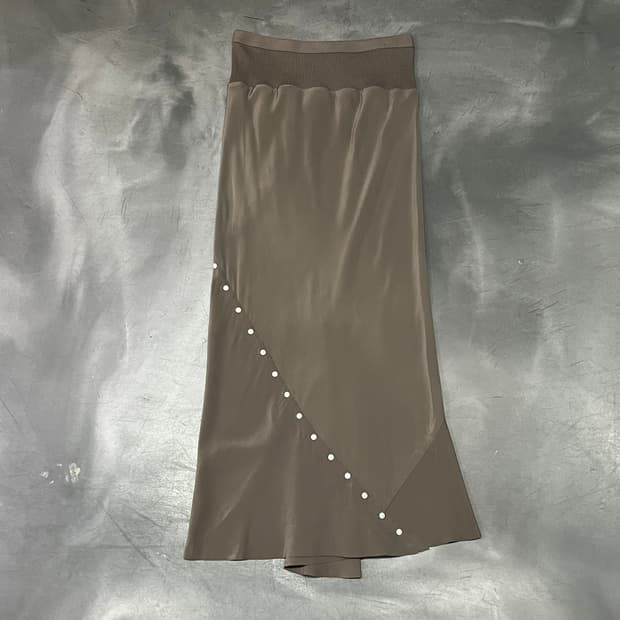  릭오웬스 스터드 롱스커트 y15593