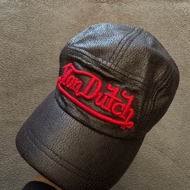 본더치 빈티지 가죽 캠프캡 처분 