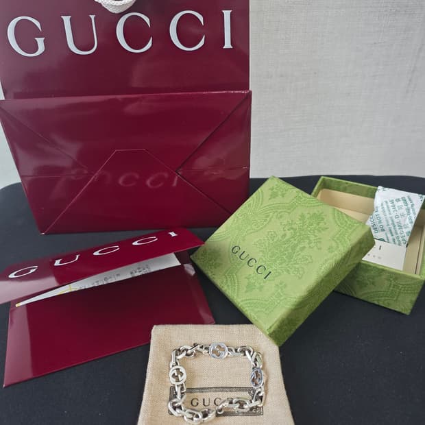 구찌 인터로킹 체인팔찌16호