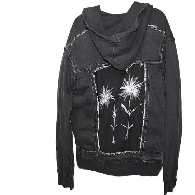 2000s JAPAN Rework Hood Zip-Up