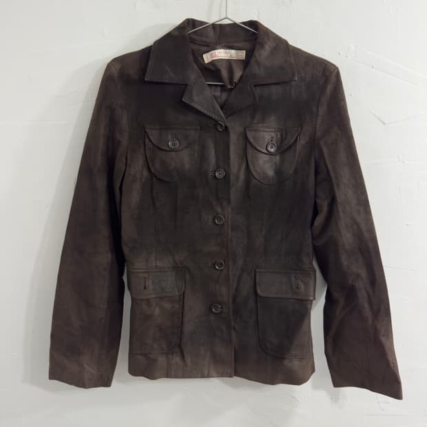 melrose claire brown suede jacket