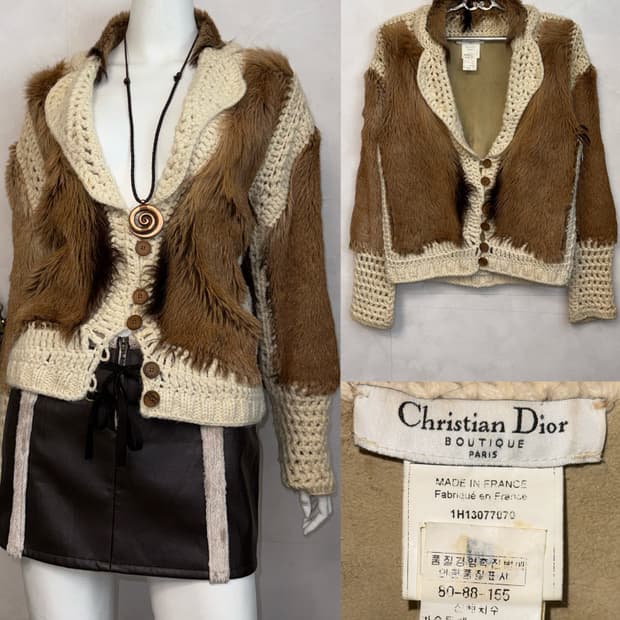 Dior John Galliano F/W 2001 goat fur cd