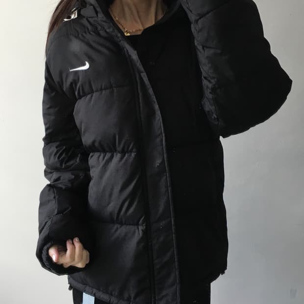 나이키 가슴로고 패딩자켓