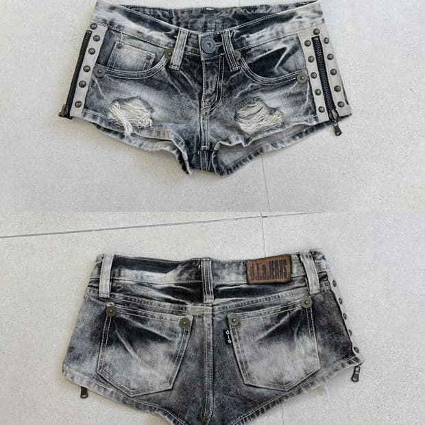 d.i.a. 데님 지퍼 디테일 숏츠