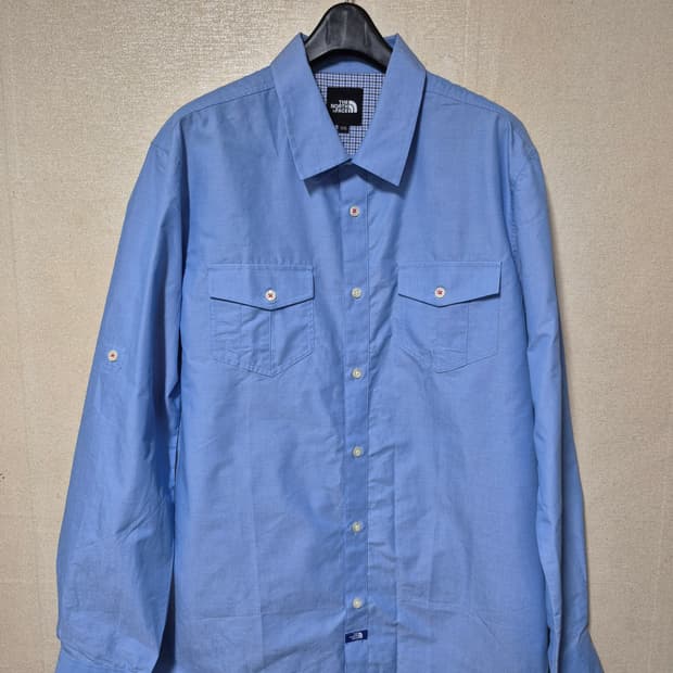 새옷 노스페이스 소매롤업 셔츠