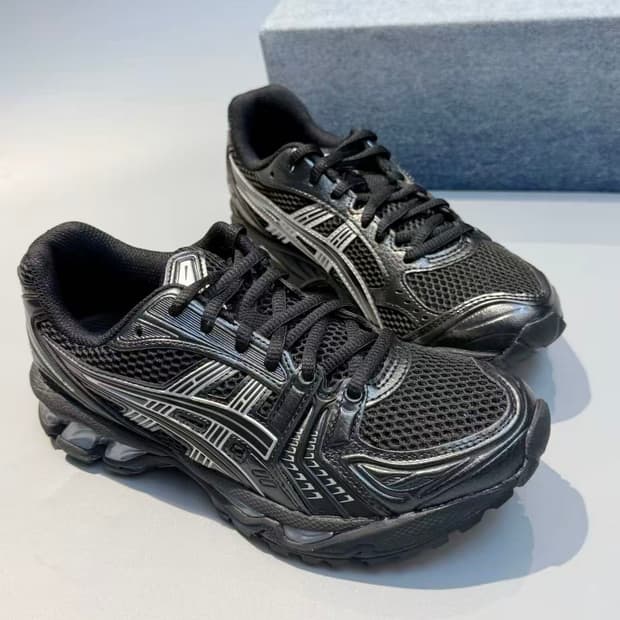 아식스 젤 카야노 14 블랙 퓨어 실버 270mm
