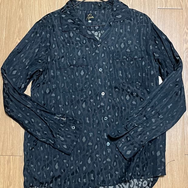 니들스 / 웨스턴 셔츠 레이온 레오파드 자카드 S