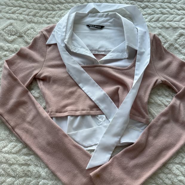 페인오어플레저 에블린 셔츠탑 핑크(m)