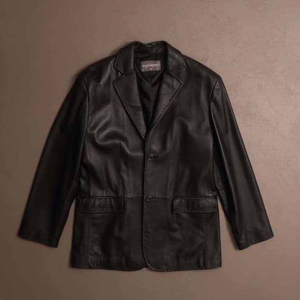 빈티지 램스킨 레더 가죽 블레이저 A1467