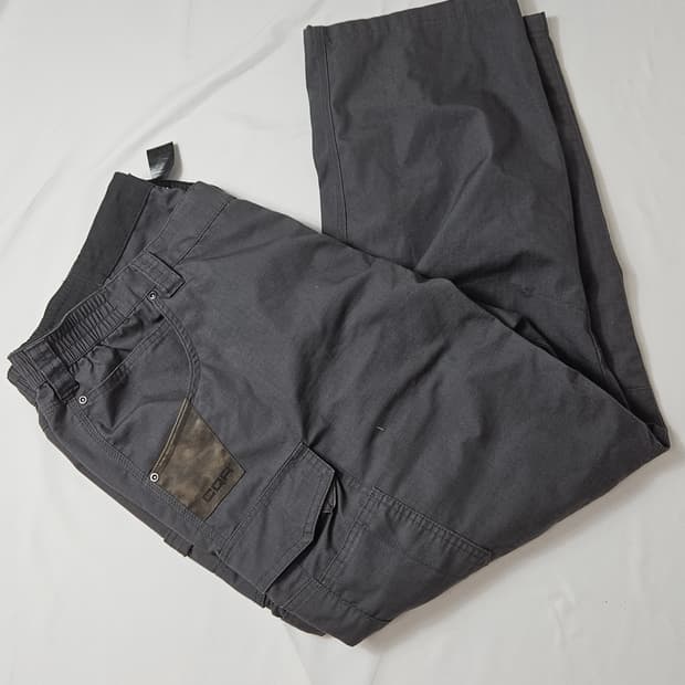 CQR 카모 카고테크팬츠 오버핏 트랙팬츠 우븐 고프코어 42