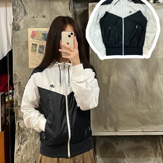 나이키 바람막이 화이트 90 #csz651 