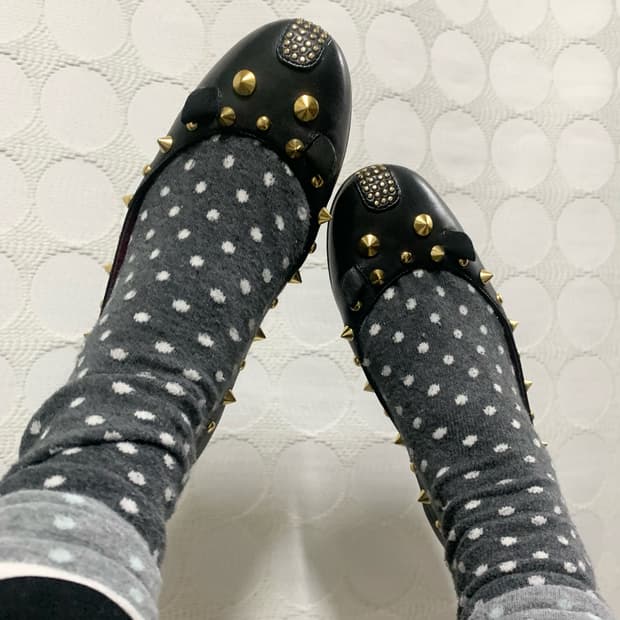 마크 바이 마크 제이콥스 스터드 마우스 플랫 슈즈