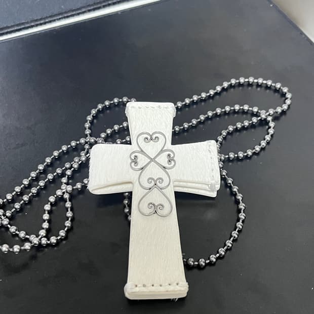 스컬프터 십자가 목걸이 카드지갑