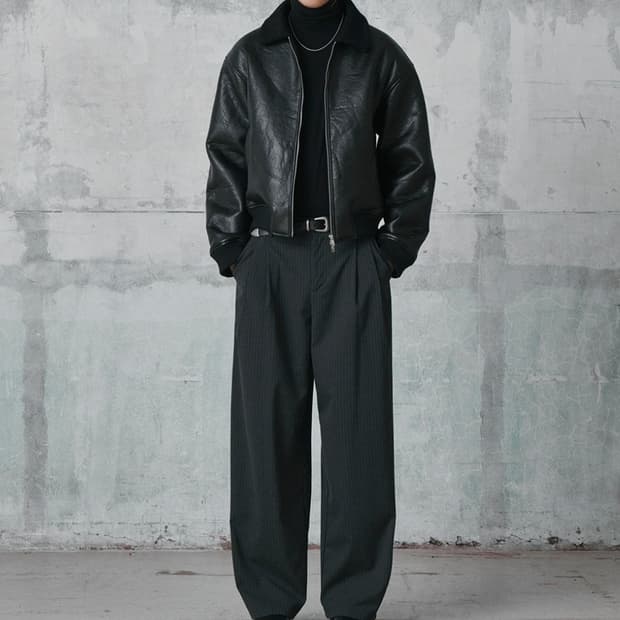 [100]굿라이프웍스 빈티지 무스탕 봄버 자켓