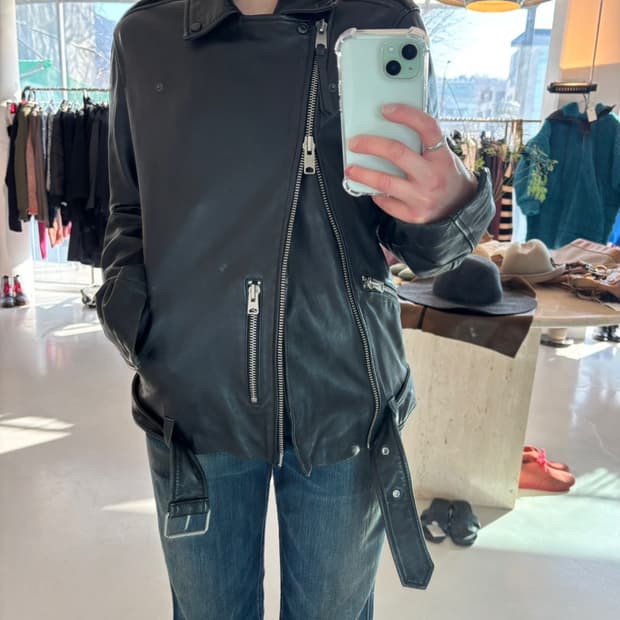 All Saints Sheepskin Riders Jacket