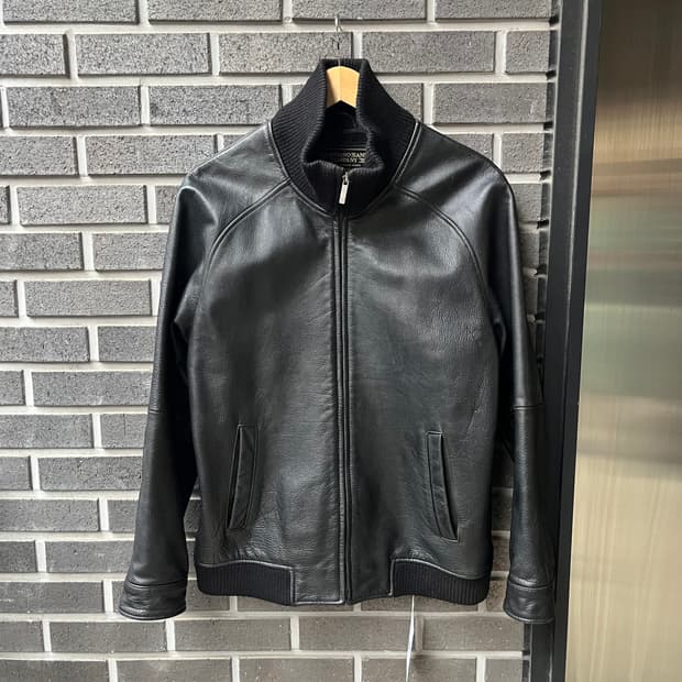 cow leather 소가죽 자켓 블랙