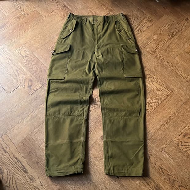 [34]60's 오리지널 캐나다군 필드 카고 팬츠