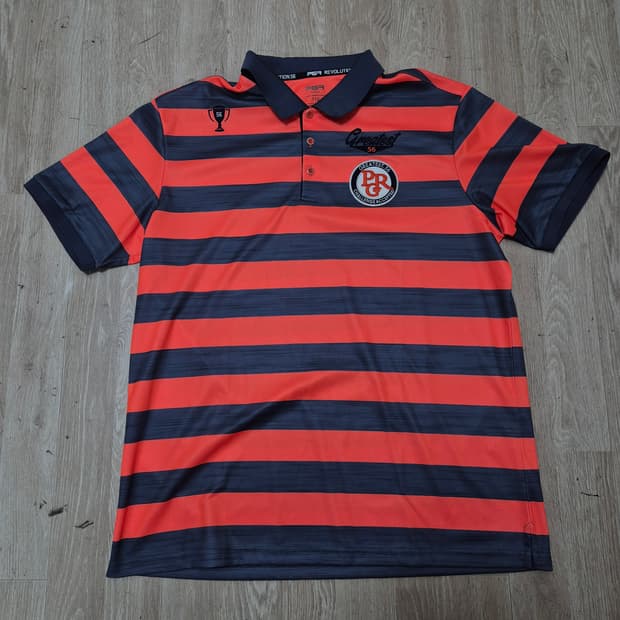 PGR 남성 골프웨어 스트라이프 반팔 카라티 2XL(110)