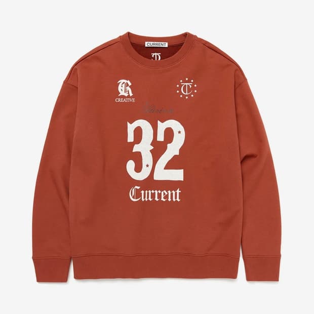 커렌트 32 FOOTBALL SWEATSHIRT [RED] 