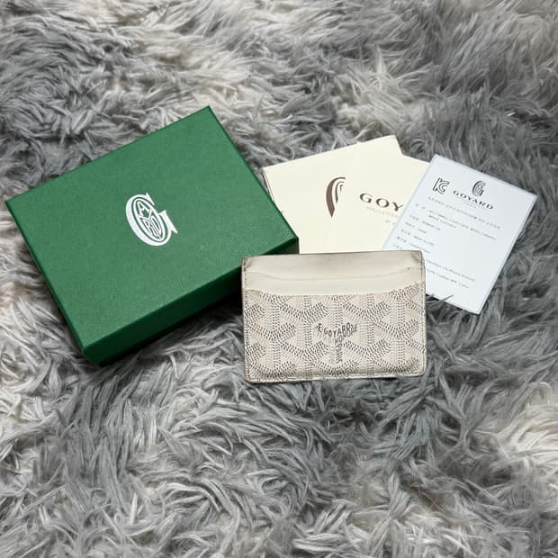 고야드 생쉴피스 카드지갑 화이트