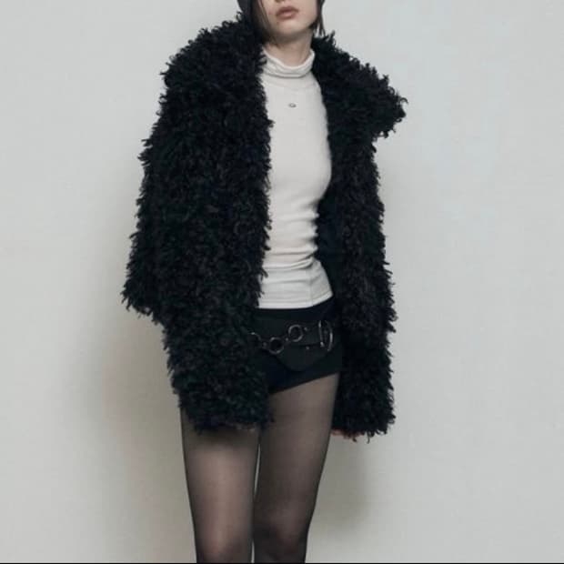 보헤미안서울 보헴서 클라우드 퍼자켓 블랙 cloud fur jacket