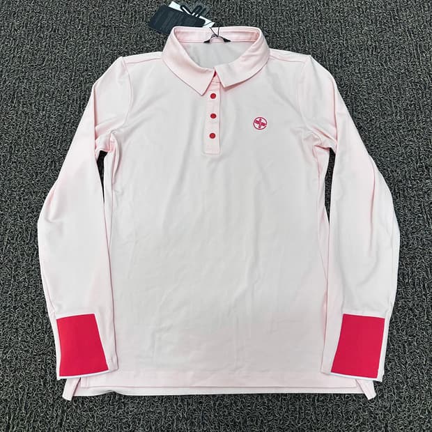 [새상품] 젝시믹스 여성 골프웨어 기능성 긴팔티셔츠 핑크 M