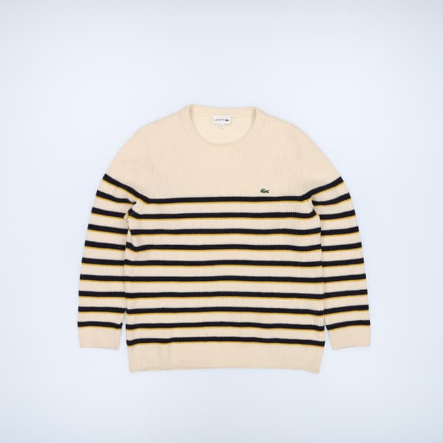 105 라코스테 스트라이프 풀오버 니트 스웨터 4173